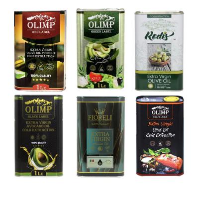 Cina Polizia di scatole metalliche vuote, scatole di imballaggio alimentare per olio d' oliva in vendita