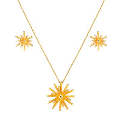 China RHST8396 CLASSIC latest design ladies' pendant earrings and necklace from manufacturer set exquisite gift jewelry for sale