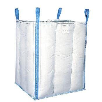China White Breathable PP Bulk Bag Anti Static 1000 Kg 5:1 With Spout for sale