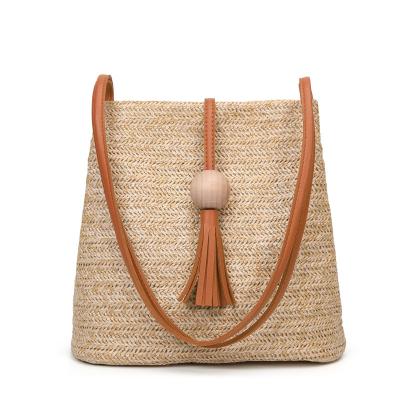 China New Straw Bag Girls Handbag Women Daily Handbag Made Rattan Straw Bag Women Handbags Shoulder Bag for sale