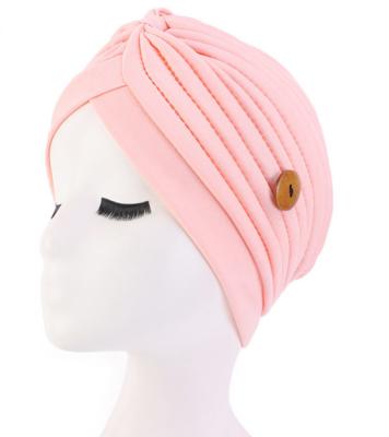 China Fashion Face Masqe Holder Button Headband For Nurses Women Adult Turban Headband 2020 for sale