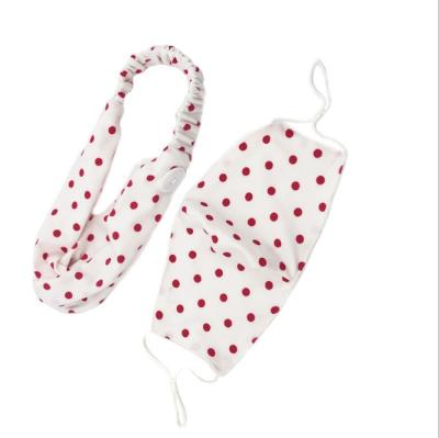 China Fashion Leopard Print Headband Face Support Button Protective Polka Dot Designer Headband Hairbands for sale