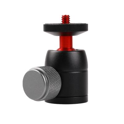 China Universal Camera Kaliou C018 Ball Head Support Large 360 Degree Rotation 1/4 Or 3/8 Screw Ball Head For Tripod Digital Camera Desktop Stabilizer for sale
