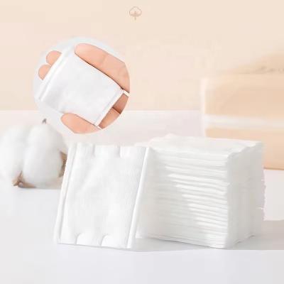 China Home Square shape Cotton Pads of Organic Cotton Disposable Makeup Remover Pads for sale