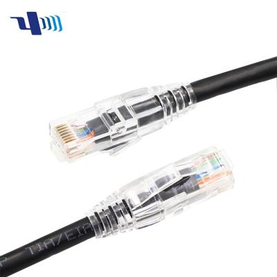 China High Speed Solid Lan Computer Patch Cord Ethernet Internet FTP Sftp Utp Flat Cable Protected RJ45 CAT5 CAT6 Telecommunication Network Cable for sale