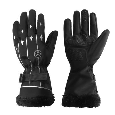 China Adjustable Temperature Thin Electric Rechargeable Battery Heated Gloves One Size Heated Ice Fishing Gloves for sale