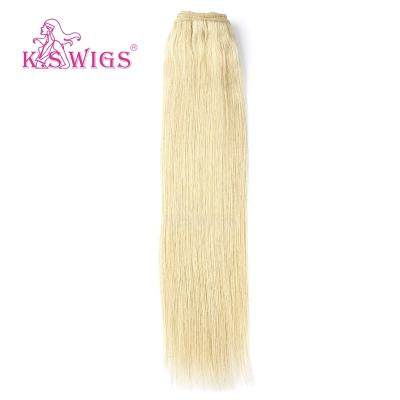China Straight 16 18 Inch Straight Hair 613 Silky Straight K.S Wave WIGS Raw Curly 16 20 Inch Straight Hair Weave for sale