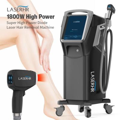 China 808nm Diode Laser Hair Removal Machine 1800W 12 Laser Bar diode ice laser for sale