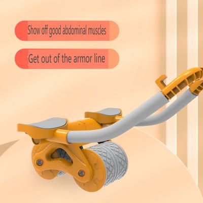 China Home Use New multi-functional flat support abdominal wheel home fitness equipment ab exercise roller wheel for sale