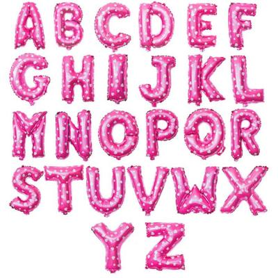 China Celebrartion 16 Inch Party Digit Mylar Alphabet Birthday Helium Letter Numbers Foil Balloons for sale