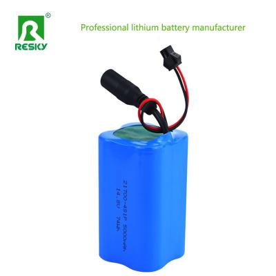 China 21700 5000mAh Battery Cells 14.8v 74wh Li-Ion Battery Pack for Solar Street Light at 300g for sale
