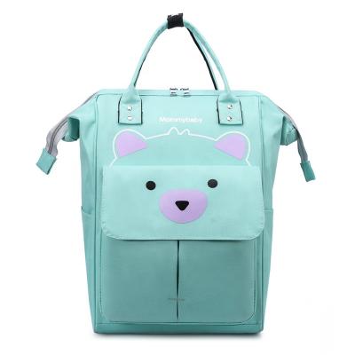 China Backpack Fashion Diaper Set Mom and Dad Travel Diaper White Gray Packaging Diaper Bag For for sale