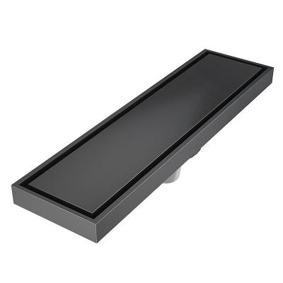 China Deodorant Brass Shower Floor Drain Push Down Linear Channel For Plumbing System for sale