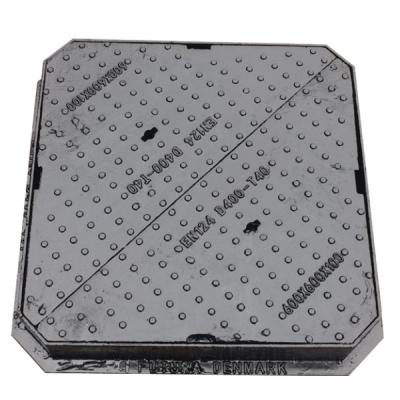 China Square Anti Theft Manhole Cover , Ductile Iron Manhole Cover With Lock for sale