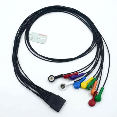 China Compatível Schiller 10 Cable ECG do paciente de chumbo Schiller para Schiller MS-12 Cable ECG azul à venda
