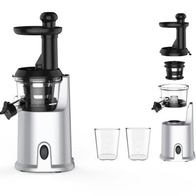 China Household Chewing Slow Juicer Vertical Plastic Juicer 200W Household Use 0.6L Juice Cup And 0.6L Pulp for sale