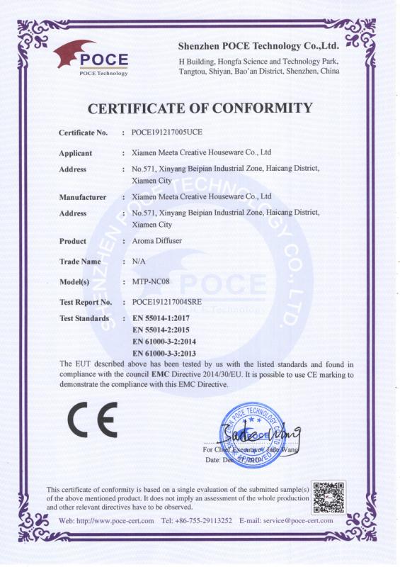 CE - Xiamen Meeta Creative Houseware Co., Ltd.