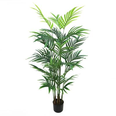 China Art Decor Selling Good Quality 120cm Fake Palm Tree With Plastic Pot For Room Decoration for sale