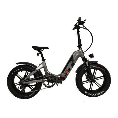 China Aluminum alloy fat folding e-bike tire 20 inch lithium battery 48V 500W 7 speed snow ebike for sale