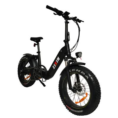 China Aluminum Alloy E-Bike 20 Inch Folding Fat Tire 7 Speed 36V 350W Rear Motor for sale