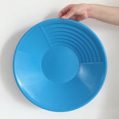 China Oasis PP Plastic Round Gold Mining Pan Gold Pan Gold Panning Dish 380*380 mm en venta