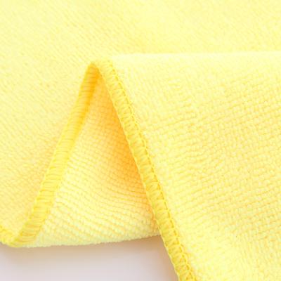 China Promotion Disposable Cleaning Microfiber Wash Cloth Black Checkered Car Towel for sale
