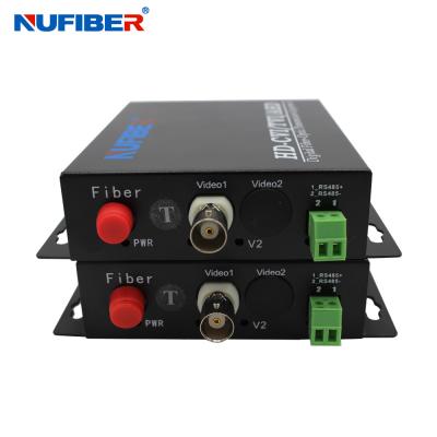 China 1080P 720P Analog Signal Fiber Video Converter Iron Case Fiber Video Converter , 1BNC Video audio data telephone coax Optical video transmitter and receiver for sale