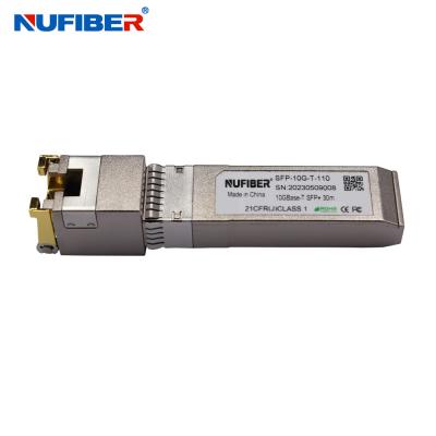 China NUFIBER Factory Cisco compatible with 10G-T Copper RJ45 SFP Module 30m Copper Module for sale