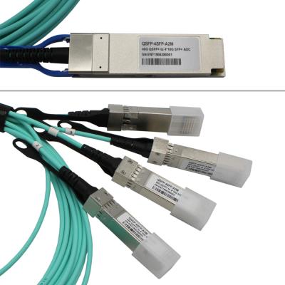 China 40G QSFP+ To 4x10G SFP+ 1 3 5 7M Breakout Passive Copper DAC Cable Direct Attach Cable for sale