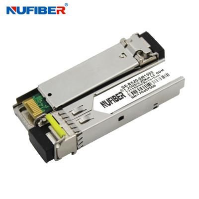 Cina fibra 80km monomodali 1490nm/1550nm LC DDM del ricetrasmettitore di 1.25Gb/s SFP singola in vendita