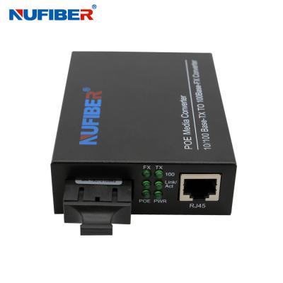 China convertidor del POE de la fibra del SC 1310nm los 20km del 10/100M SM Duplex medios en venta