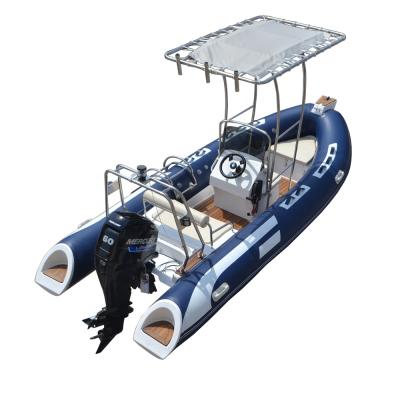 China 2021Year 15ft Fiberglass PVC Rib Speed Boat Sport Boat For Sale for sale