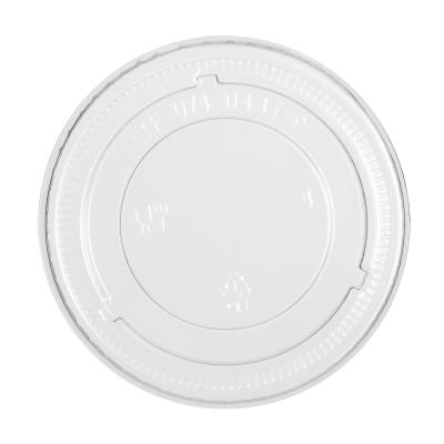 China 74mm Clear PET Party Single Wall Cup Lid Plastic Lid for sale
