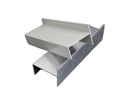 China Aluminum Profile 50h Aluminum Alloy Single Door Frame Toilet Streamlined Aluminum Profile for sale