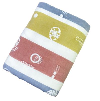 China Portable new product six diaper jacquard gauze baby catch blanket baby bath towel kid square blankets for sale