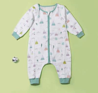 China 6layers Breathable Animal Jacquard Eversoft Animal Gauze Cotton Muslin Sleeping Bag Eco Friendly Baby for sale