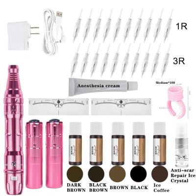 China High Quality Micro Blade Eyebrow Lip Tattoo Pencil Machine Set Permanent Makeup Machine Set for sale