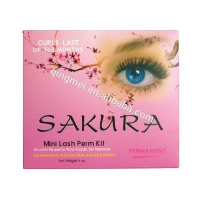China 14.3*12.7*2.5 Cm Pink Highly Professional Permanent Eyelash Perm Curl Kit With 4 Perming Solution for sale