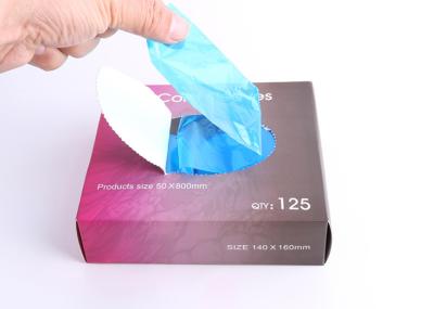 China O cabo plástico do grampo da tatuagem cobre a cor 125pcs azul das luvas 5*80cm à venda