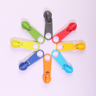 China Nylon metal zipper sliders from no. 5 color zipper head clothes pants luggage nickel free optional tent for sale