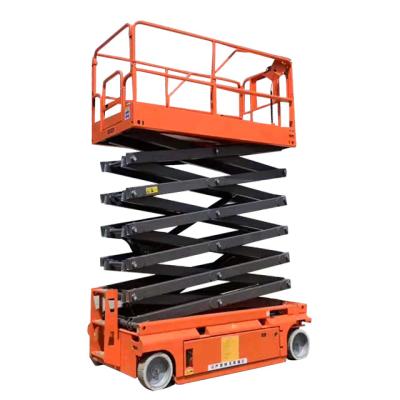 China Hotels 11m 12m 500kg Electric Self-Propelled Hydraulic Battery Lift Table Scissor Lift Platform Aerial Work Platform 8m 10m for sale
