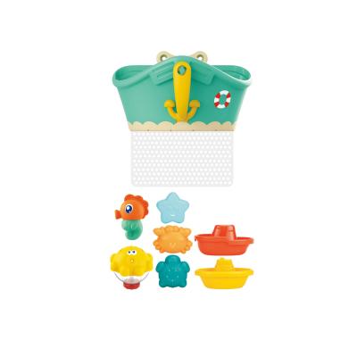 China Various Water Toy Baby Bathroom Toys Set Octopus Shower Animals And Bag Mesh Model Ship for sale
