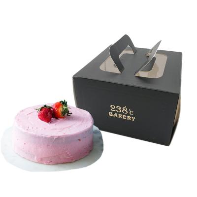 China Factory Recyclable Low Price Single Design Cake Chamber In Cardboard Cardboard Custom Cake Box for sale