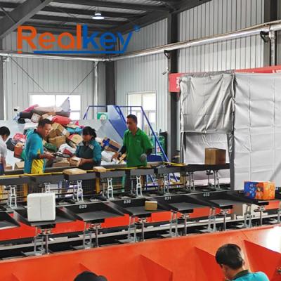 China Fast Sorting Tilt Tray Sorter Parcel Sorting Machine Automatic Identification Technology for sale
