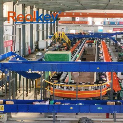 China Efficient Space Utilization Tilt Tray Sorter Sorting Of Books Newspapers And Periodicals for sale