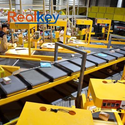 China High Processing Capacity Crossbelt Sorter Dual Cart Linkage Efficient Logistics Sorter for sale