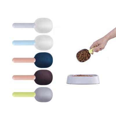 China Sustainable Wholesale Plastic Feeding Spoon Scale Pet Cup Cats Feeding Dogs for sale