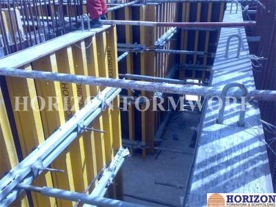 中国 コンクリートの壁は横のプッシュ プル支柱鋼管のQ235によって電流を通される仕上げを形作ります 販売のため