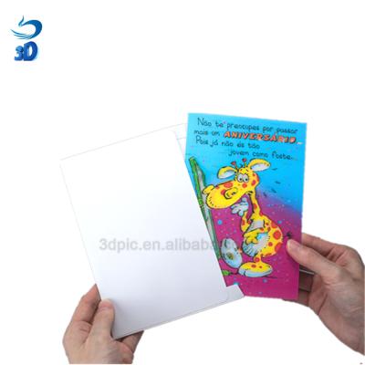China Merry Christmas world map with 3d effect lenticular greeting card for sale