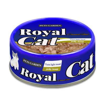 China Skin & Coat Health Tuna Flavor Cat Snacks Treats Cat Canned Wet Food for Cat Food Factory for sale